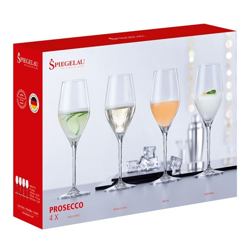 Spiegelau Prosecco Glasses - Set of 4 - Next Day Delivery